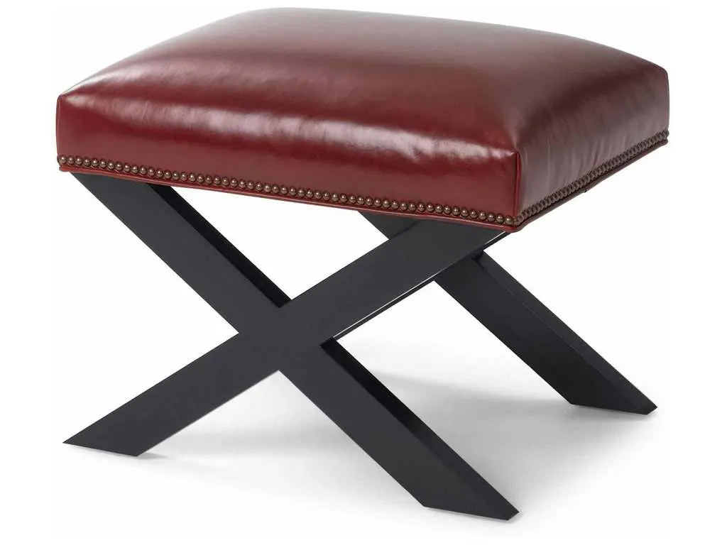 Wesley Hall L77  Mayer Leather Ottoman