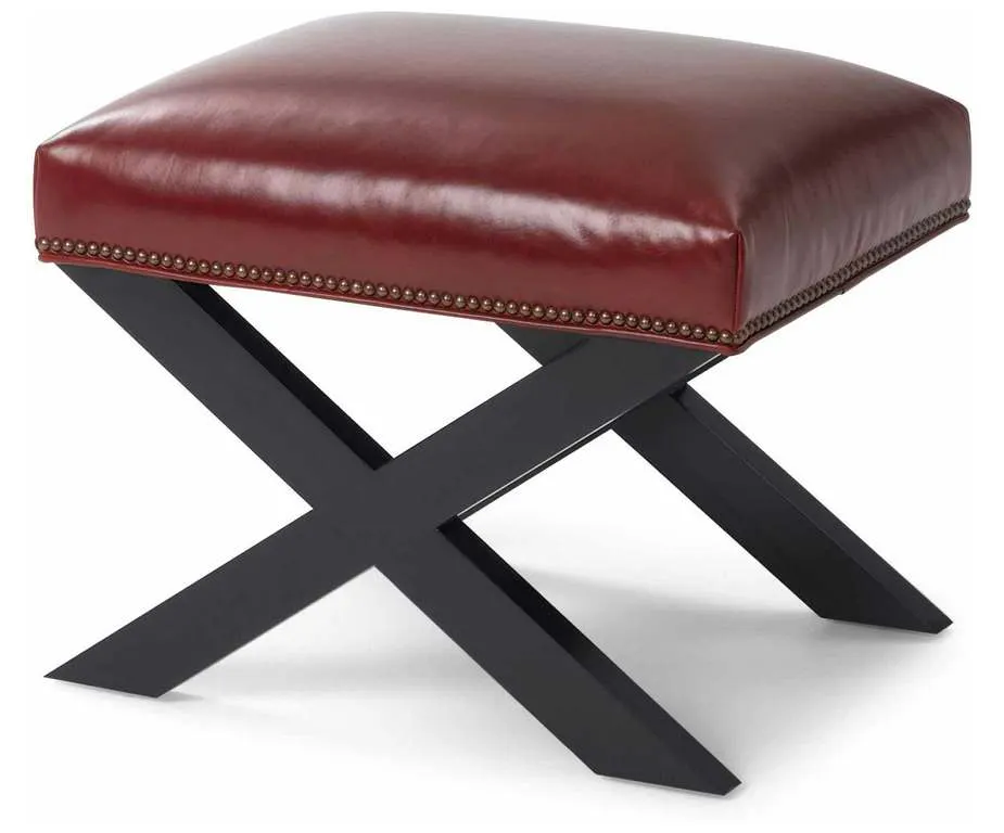 Wesley Hall L77 Mayer Leather Ottoman Wesley Hall L77 Mayer Leather Ottoman