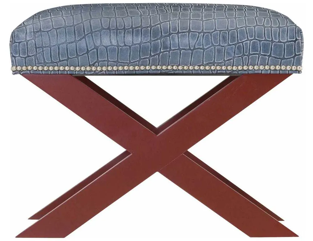 Wesley Hall L77 Mayer Leather Ottoman Wesley Hall L77 Mayer Leather Ottoman