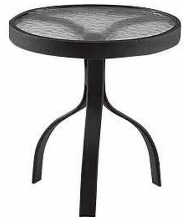 Woodard 822604W Sandstone 18 inch Round End Table Acrylic Top Woodard 822604W Sandstone 18 inch Round End Table Acrylic Top