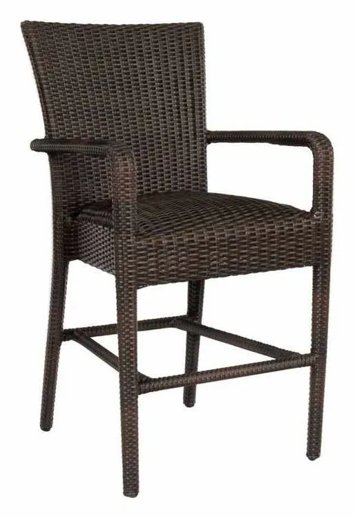 Woodard S593087 Et Cetera Padded Counter Stool with Arms Woodard S593087 Et Cetera Padded Counter Stool with Arms
