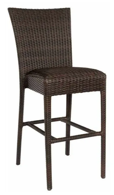 Woodard S593091 Et Cetera Padded Seat Bar Stool without Arms Woodard S593091 Et Cetera Padded Seat Bar Stool without Arms