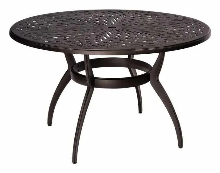 Woodard 7U48BT Round Umbrella Dining Table Woodard 7U48BT Round Umbrella Dining Table