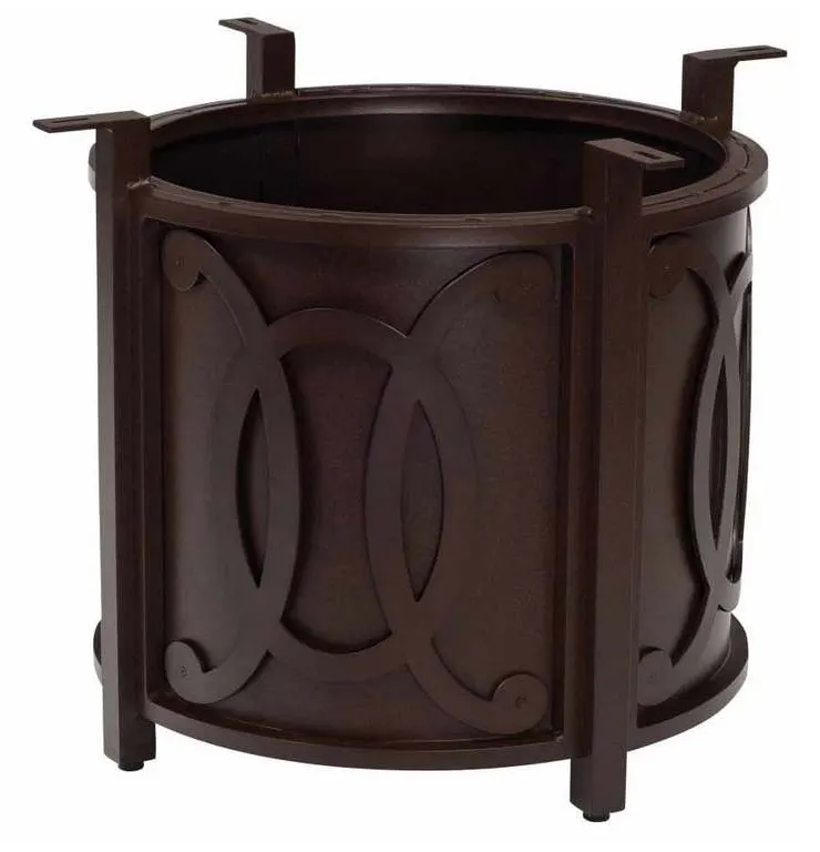 Woodard 69M747 Belden Accented Universal Round Fire Table Base with Round Burner Woodard 69M747 Belden Accented Universal Round Fire Table Base with Round Burner