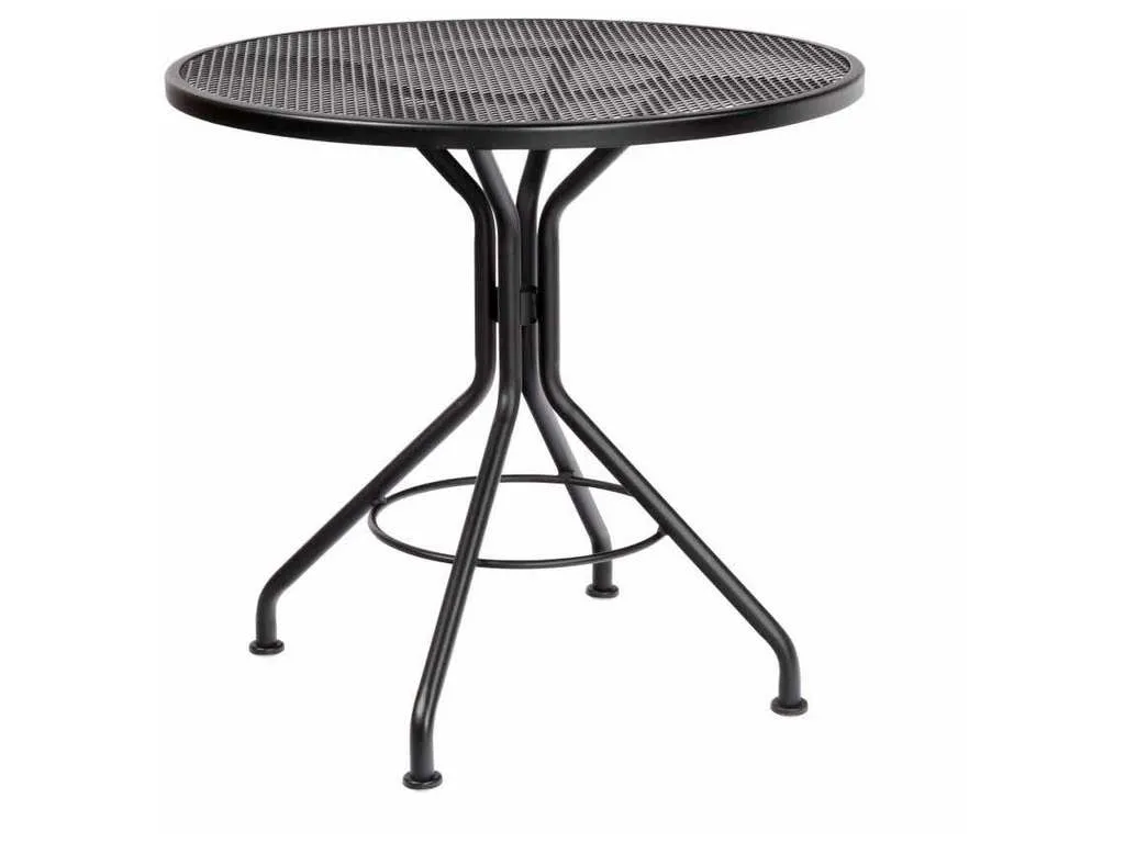 Woodard 280134  Textured Black Contact 30 inch Round Bistro Table