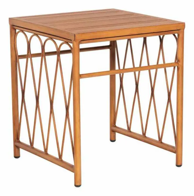 Woodard S650203 Cane End Table with Slatted Top Woodard S650203 Cane End Table with Slatted Top