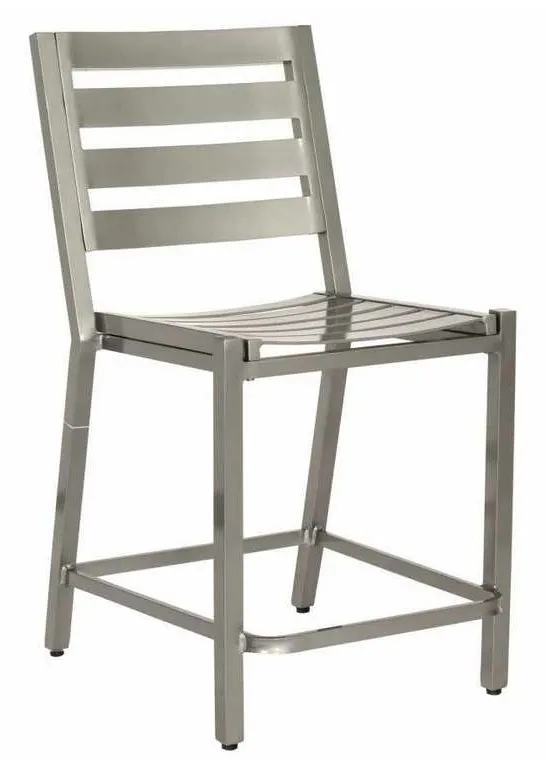 Woodard 1Y0771 Palm Coast Slat Counter Stool without Arms Woodard 1Y0771 Palm Coast Slat Counter Stool without Arms
