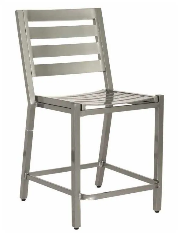 Woodard 1Y0771 Palm Coast Slat Counter Stool without Arms Woodard 1Y0771 Palm Coast Slat Counter Stool without Arms