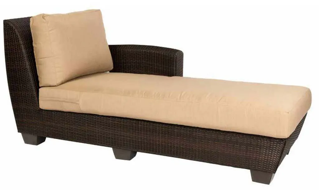 Woodard S523041R Saddleback Right Arm Facing Chaise Lounge Sectional Woodard S523041R Saddleback Right Arm Facing Chaise Lounge Sectional
