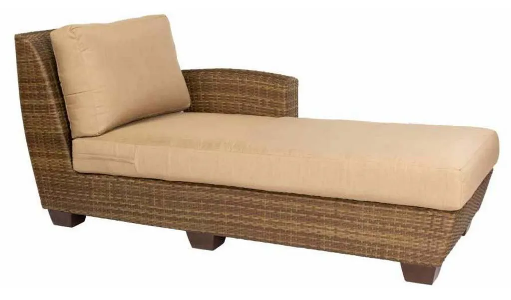 Woodard S523041R Saddleback Right Arm Facing Chaise Lounge Sectional Woodard S523041R Saddleback Right Arm Facing Chaise Lounge Sectional