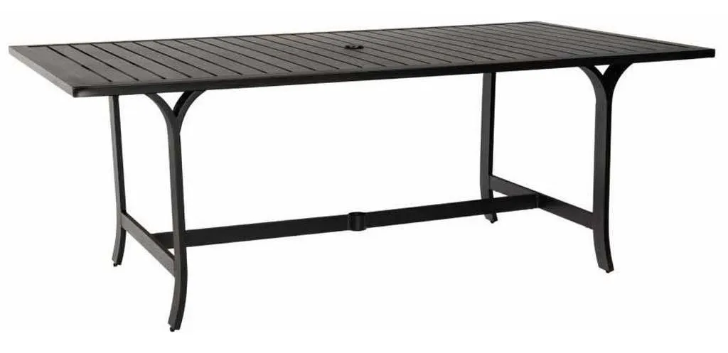 Woodard 1X0707 Rectangular Dining Umbrella Table Woodard 1X0707 Rectangular Dining Umbrella Table
