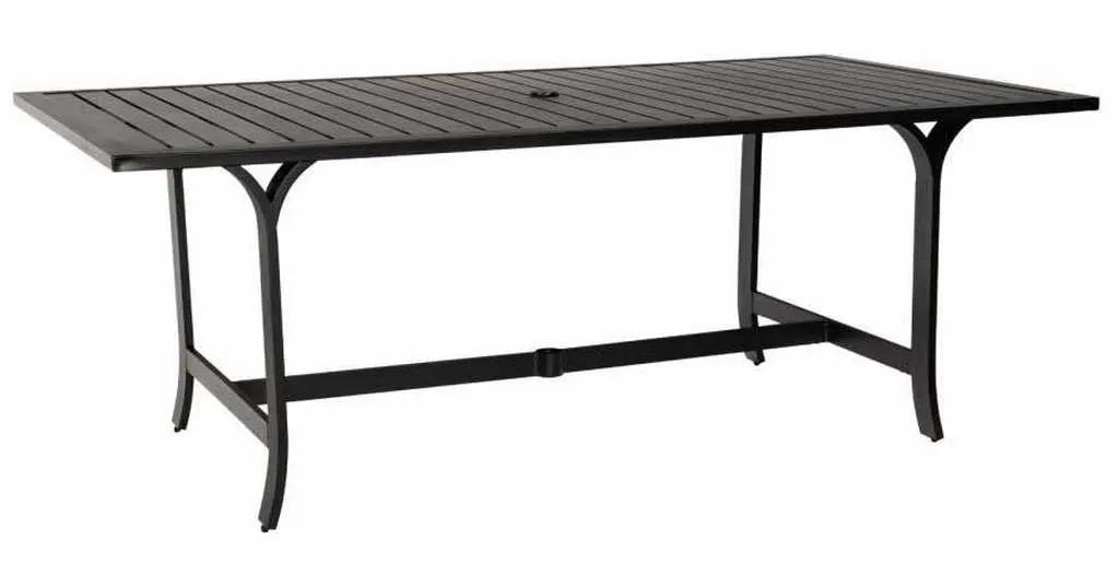 Woodard 1X0707 Rectangular Dining Umbrella Table Woodard 1X0707 Rectangular Dining Umbrella Table