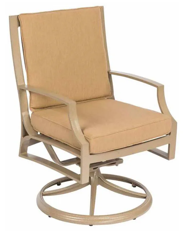 Woodard 1X0472SB Seal Cove Swivel Dining Arm Chair with Optional back cushion Woodard 1X0472SB Seal Cove Swivel Dining Arm Chair with Optional back cushion