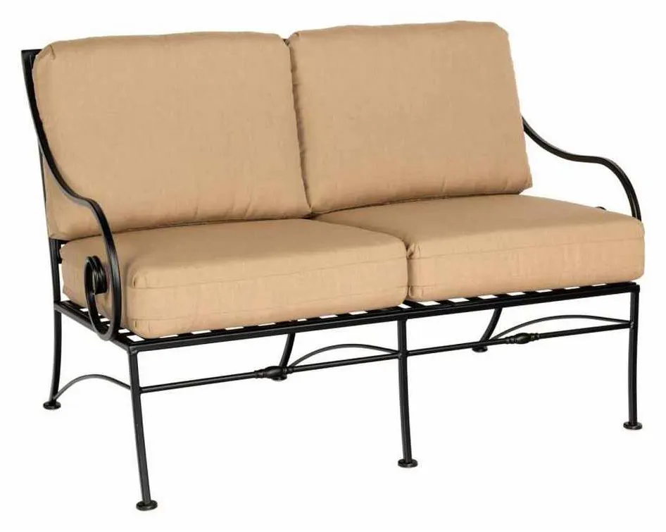 Woodard 3C0019 Sheffield Loveseat with Cushions Woodard 3C0019 Sheffield Loveseat with Cushions