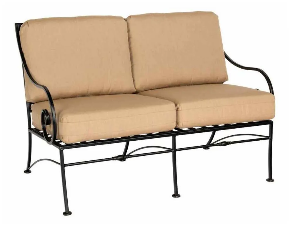 Woodard 3C0019 Sheffield Loveseat with Cushions Woodard 3C0019 Sheffield Loveseat with Cushions