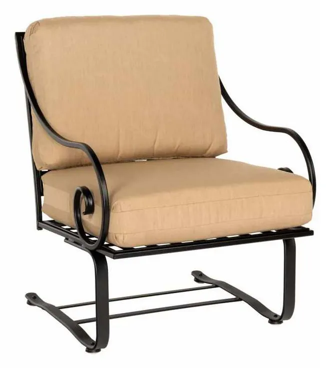 Woodard 3C0065 Sheffield Spring Lounge Chair with Cushions Woodard 3C0065 Sheffield Spring Lounge Chair with Cushions