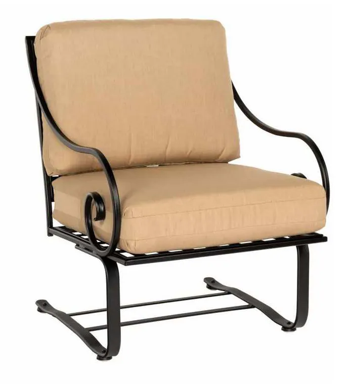 Woodard 3C0065 Sheffield Spring Lounge Chair with Cushions Woodard 3C0065 Sheffield Spring Lounge Chair with Cushions