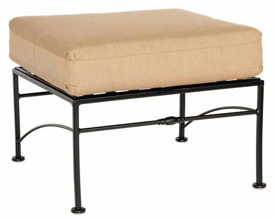 Woodard 3C0086 Sheffield Ottoman with Cushion Woodard 3C0086 Sheffield Ottoman with Cushion