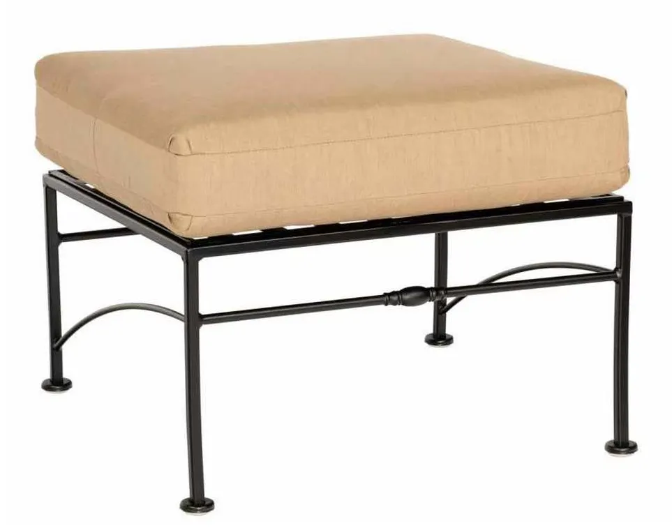 Woodard 3C0086 Sheffield Ottoman with Cushion Woodard 3C0086 Sheffield Ottoman with Cushion