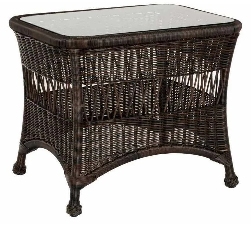 Woodard S596201 Sommerwind End Table with Glass Top Woodard S596201 Sommerwind End Table with Glass Top