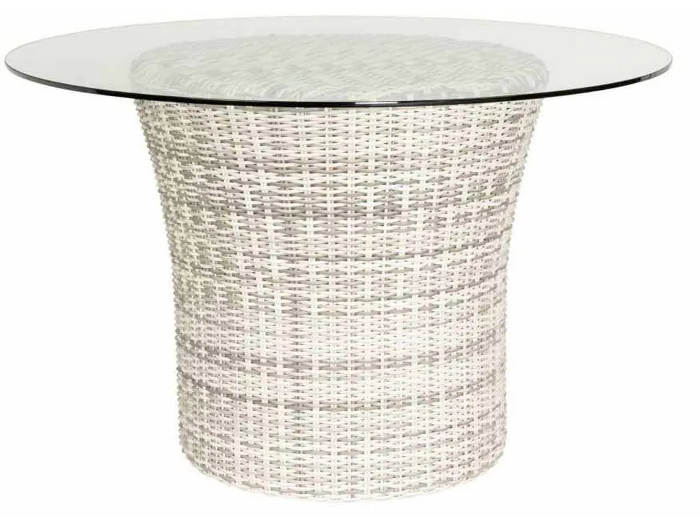 Woodard S561601 Sonoma 48 inch Round Dining Base with Glass Top Woodard S561601 Sonoma 48 inch Round Dining Base with Glass Top