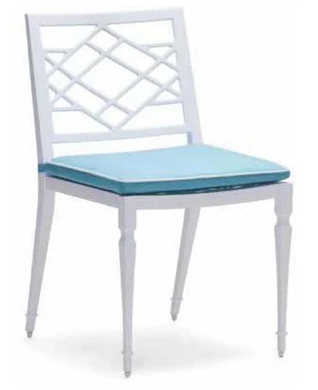 Woodard 7S0412ST Tuoro Dining Side Chair with Optional Seat Cushions Woodard 7S0412ST Tuoro Dining Side Chair with Optional Seat Cushions