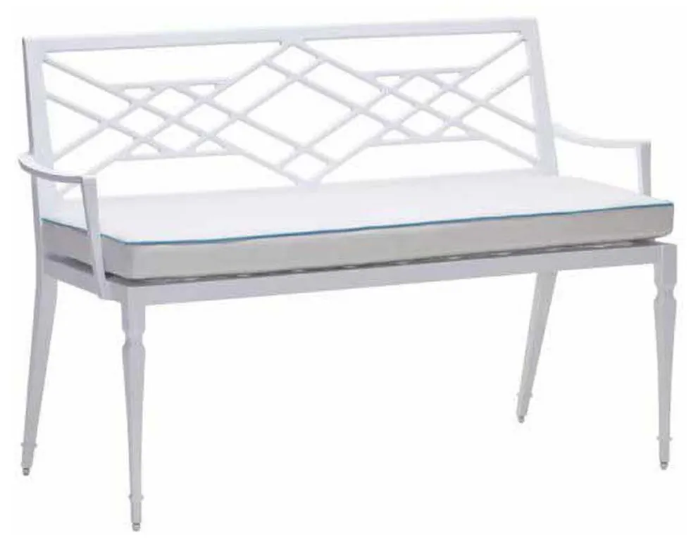 Woodard 7S0414ST Tuoro Bench with Optional Seat Cushion Woodard 7S0414ST Tuoro Bench with Optional Seat Cushion
