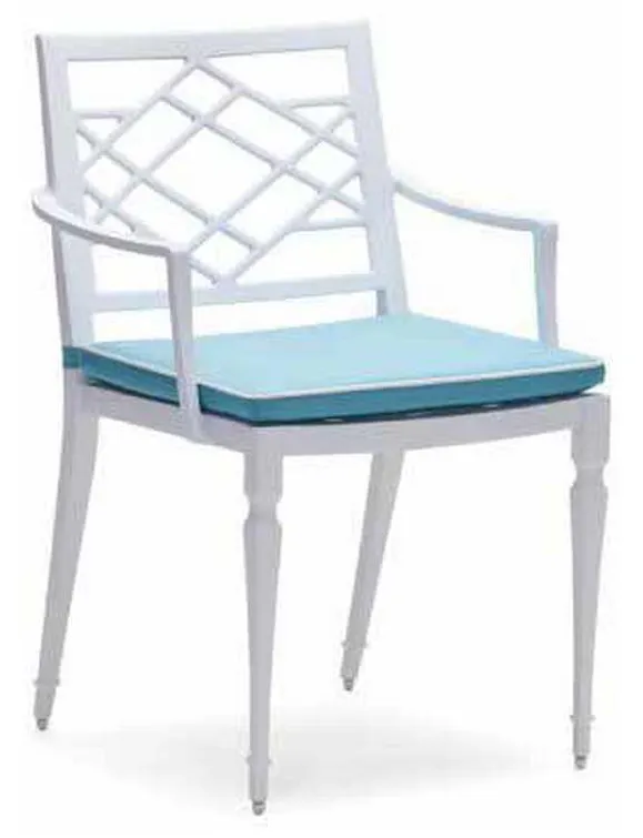 Woodard 7S0401ST Tuoro Dining Armchair with Optional Seat Cushions Woodard 7S0401ST Tuoro Dining Armchair with Optional Seat Cushions