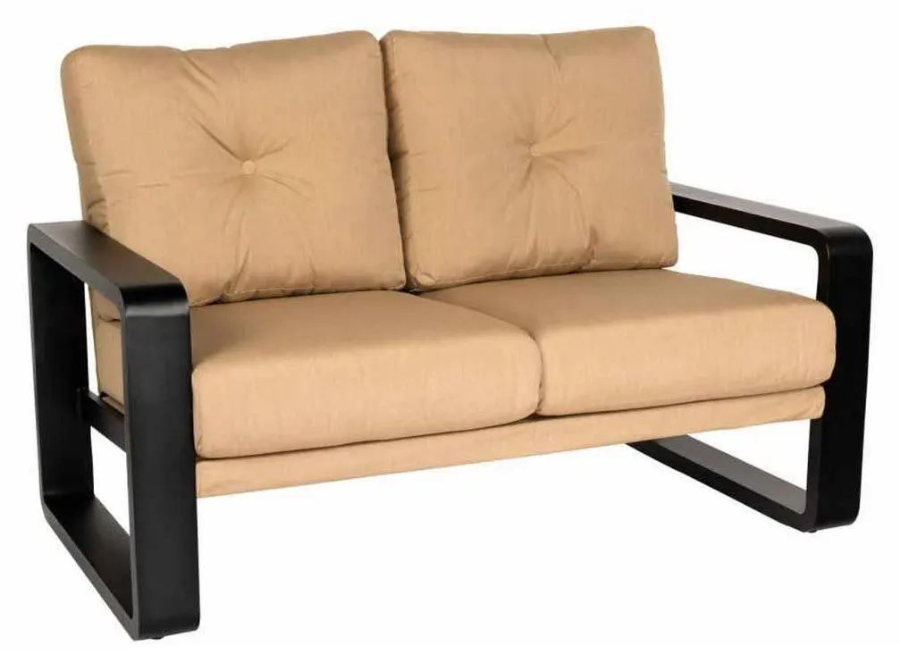 Woodard 7D0819 Vale Love Seat with Upholstered Back Woodard 7D0819 Vale Love Seat with Upholstered Back