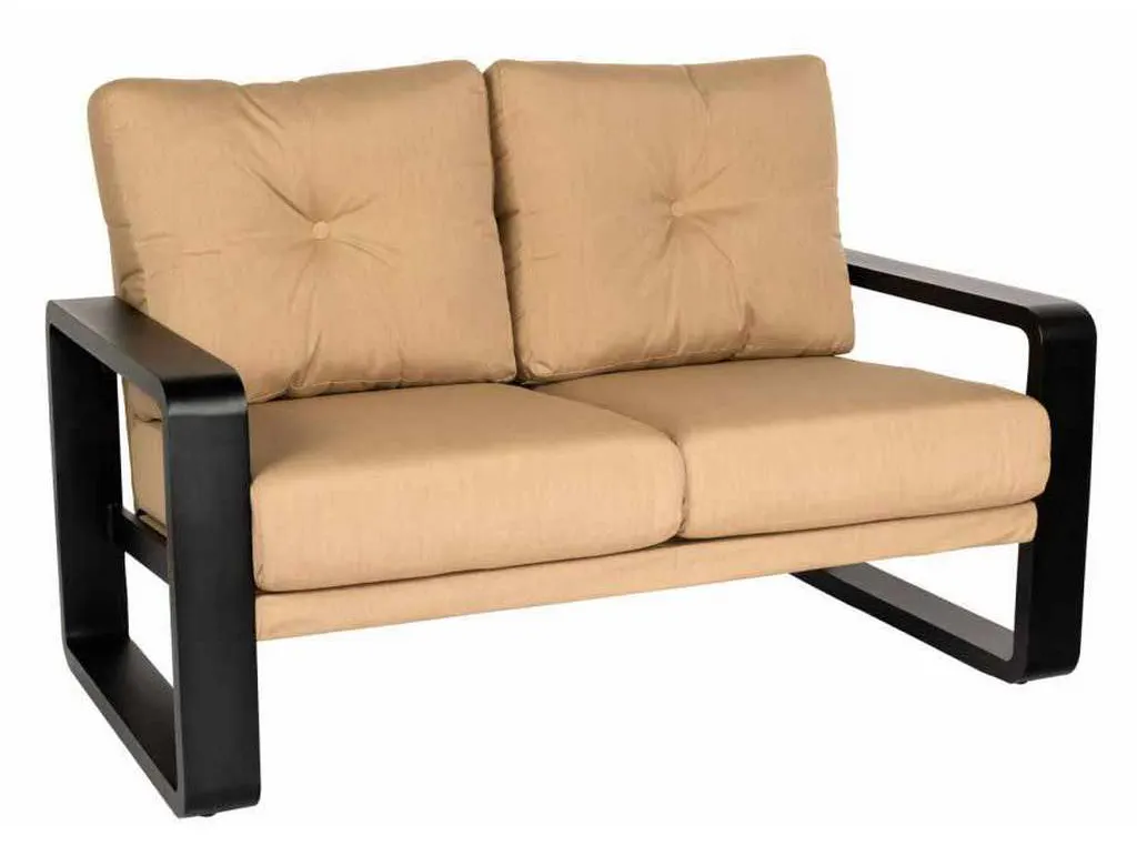 Woodard 7D0819 Vale Love Seat with Upholstered Back Woodard 7D0819 Vale Love Seat with Upholstered Back