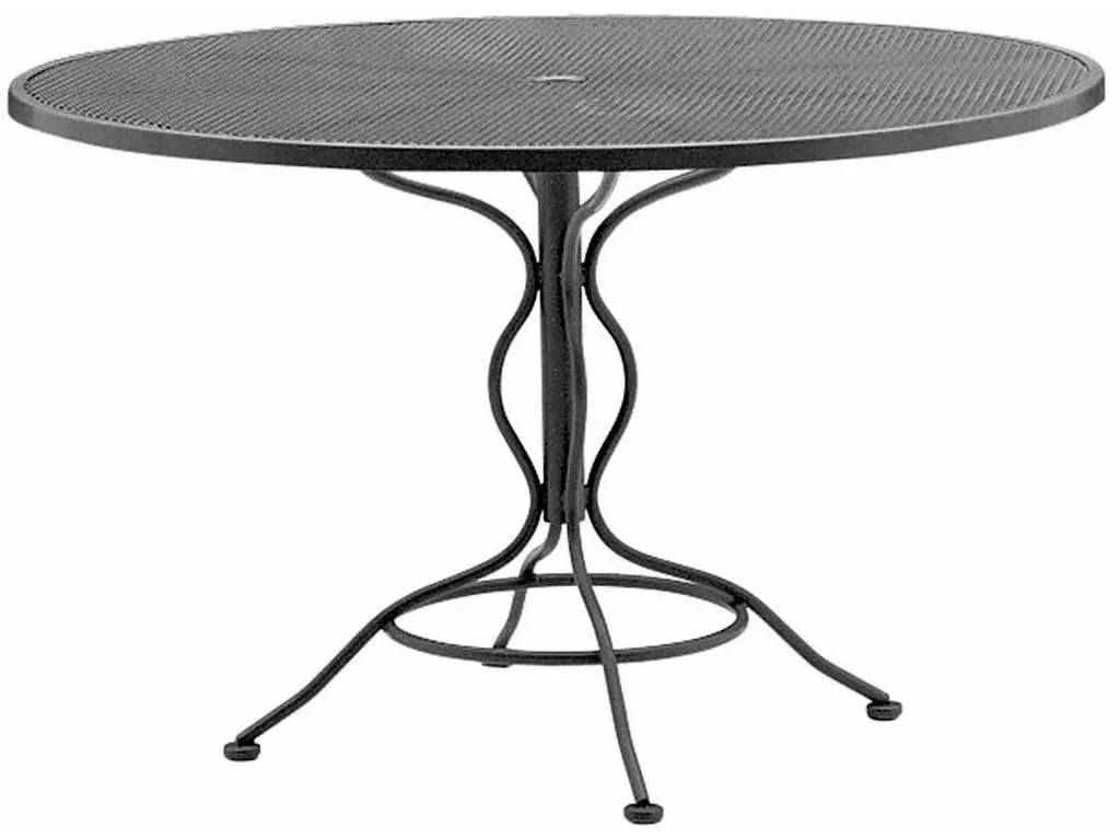 Woodard 190137 Mesh Top Set-Up 48 inch Round Umbrella Table Woodard 190137 Mesh Top Set-Up 48 inch Round Umbrella Table