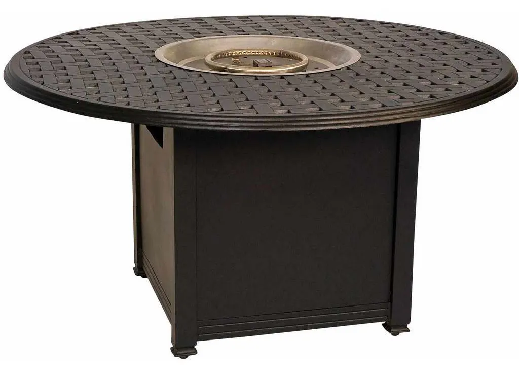 Woodard 65M748 Universal Square Fire Table Base with Round Burner Woodard 65M748 Universal Square Fire Table Base with Round Burner