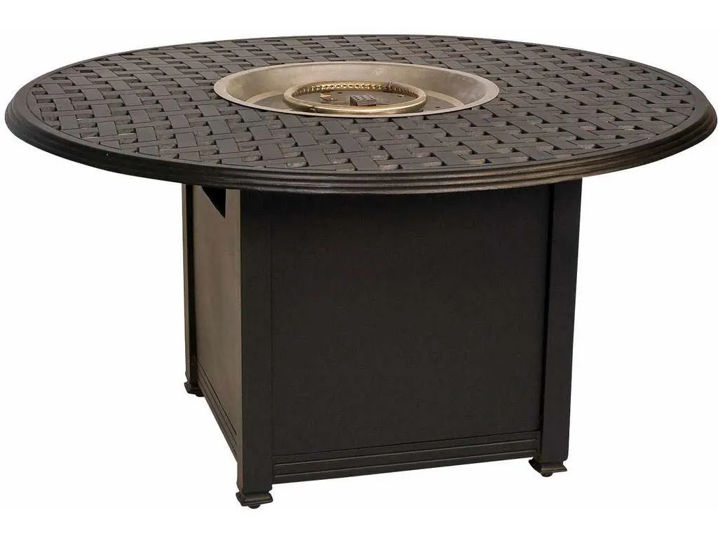 Woodard 65M748 Universal Square Fire Table Base with Round Burner Woodard 65M748 Universal Square Fire Table Base with Round Burner