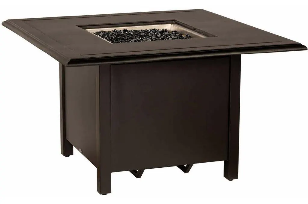 Woodard 65M742 09242FP Solid Cast Complete Fire Tables Square Chat Height Fire Table Woodard 65M742 09242FP Solid Cast Complete Fire Tables Square Chat Height Fire Table
