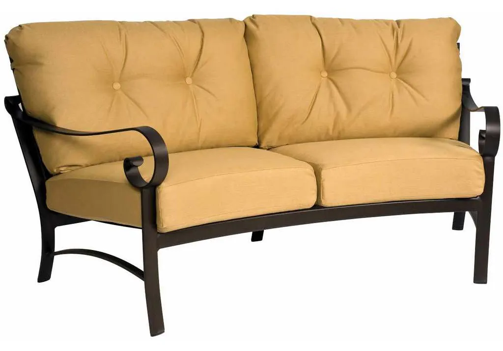 Woodard 690463M Belden Cushion Crescent Love Seat Woodard 690463M Belden Cushion Crescent Love Seat