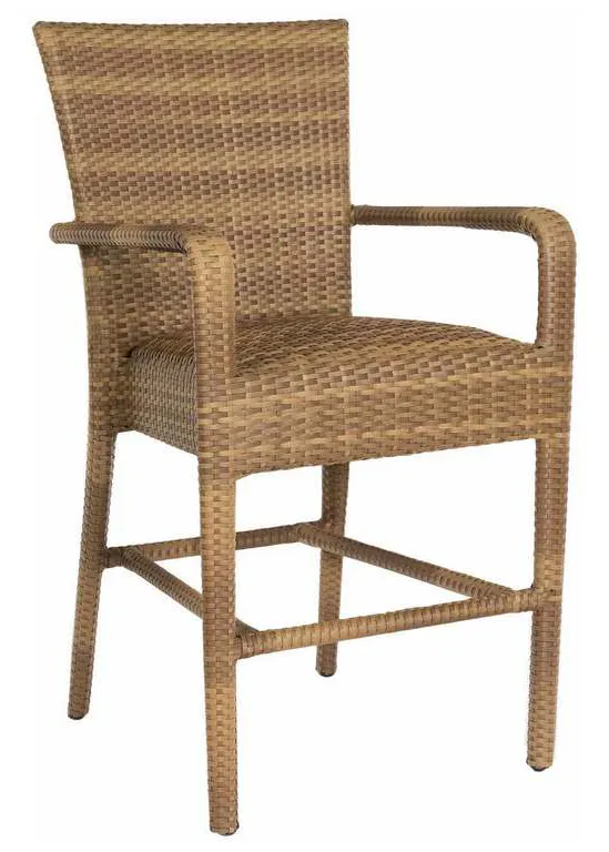 Woodard S593087 Et Cetera Padded Counter Stool with Arms Woodard S593087 Et Cetera Padded Counter Stool with Arms