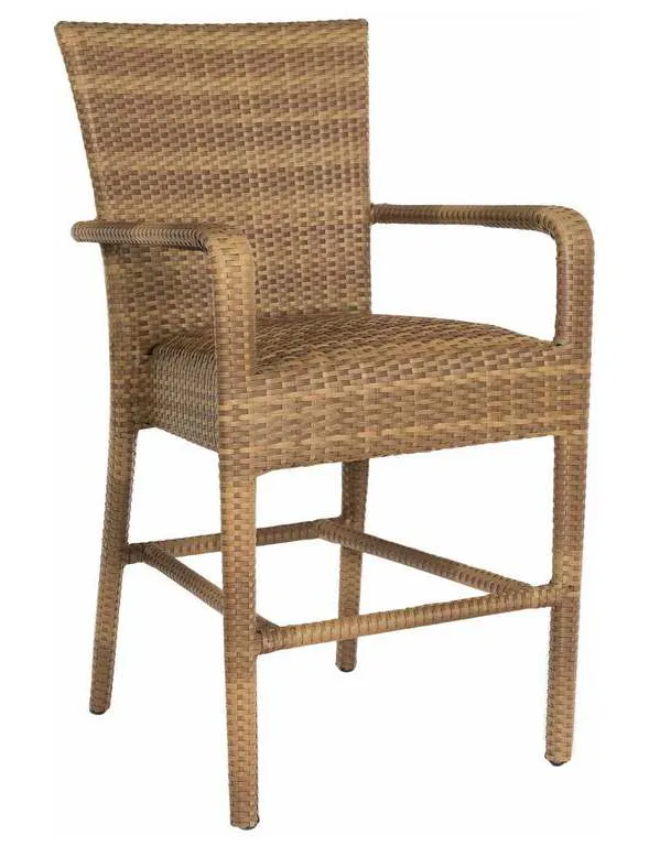 Woodard S593087 Et Cetera Padded Counter Stool with Arms Woodard S593087 Et Cetera Padded Counter Stool with Arms