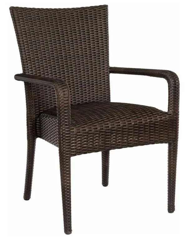 Woodard S593801 Et Cetera Padded Seat Dining Armchair Woodard S593801 Et Cetera Padded Seat Dining Armchair