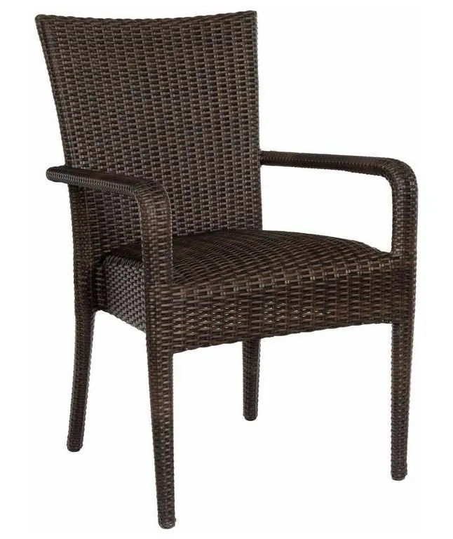 Woodard S593801 Et Cetera Padded Seat Dining Armchair Woodard S593801 Et Cetera Padded Seat Dining Armchair