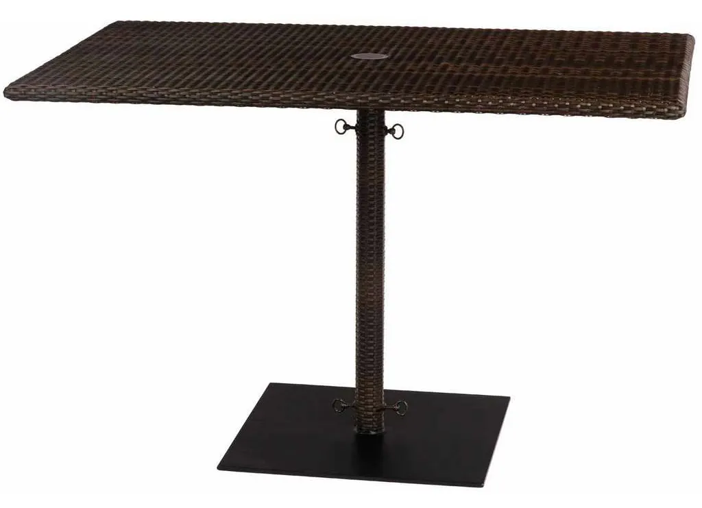 Woodard S593738 Rectangular Umbrella Table with weighted base Woodard S593738 Rectangular Umbrella Table with weighted base
