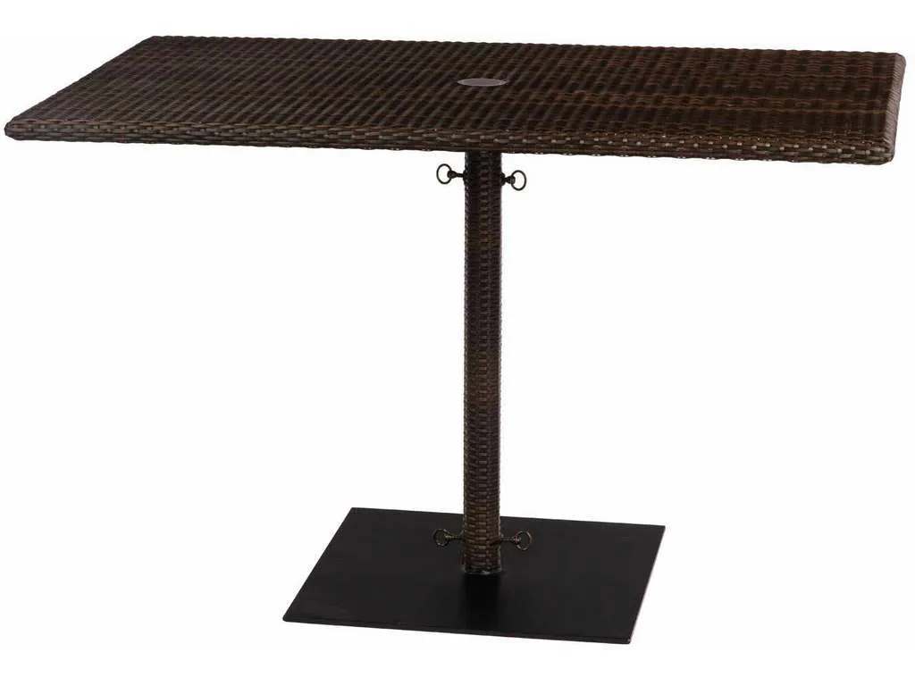 Woodard S593738 Rectangular Umbrella Table with weighted base Woodard S593738 Rectangular Umbrella Table with weighted base
