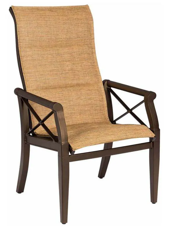 Woodard 3Q0525 Andover Padded High Back Dining Arm Chair Woodard 3Q0525 Andover Padded High Back Dining Arm Chair