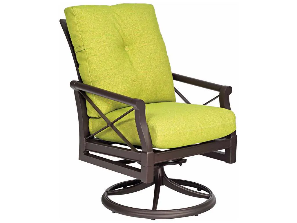 Woodard 510472 Andover   Cushion Swivel Rocking Dining Armchair