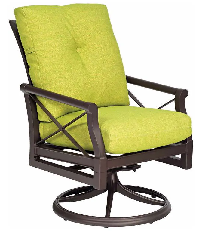 Woodard 510472 Andover Cushion Swivel Rocking Dining Armchair Woodard 510472 Andover Cushion Swivel Rocking Dining Armchair