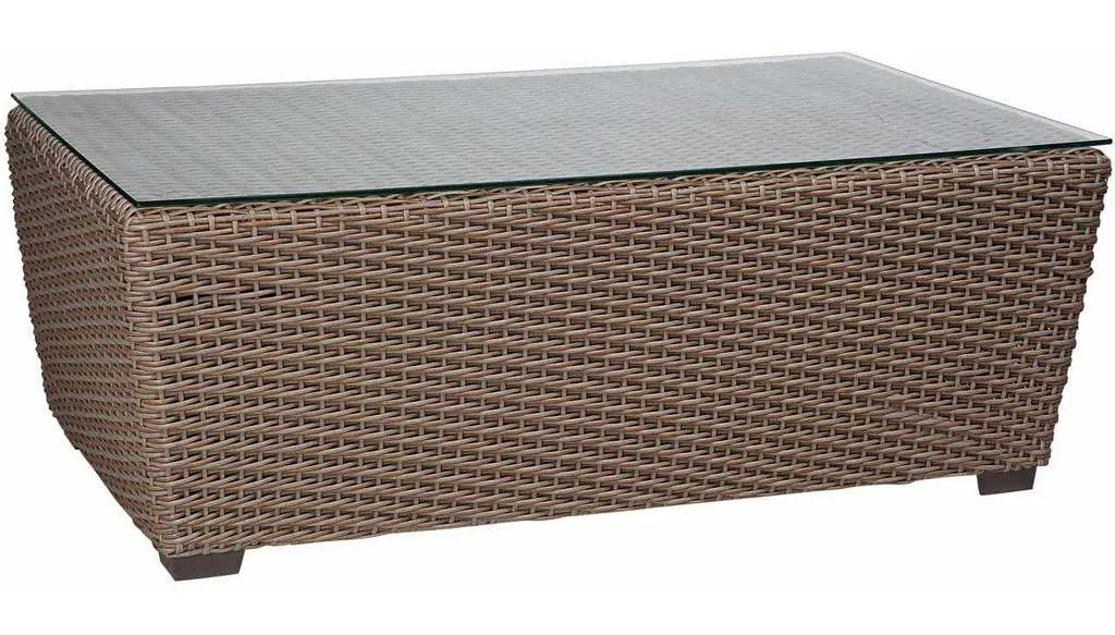 Woodard S592211 Augusta Coffee Table with Glass Top Woodard S592211 Augusta Coffee Table with Glass Top