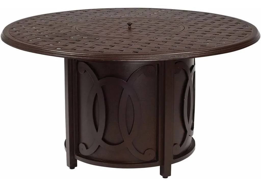 Woodard 69M747 Belden Accented Universal Round Fire Table Base with Round Burner Woodard 69M747 Belden Accented Universal Round Fire Table Base with Round Burner