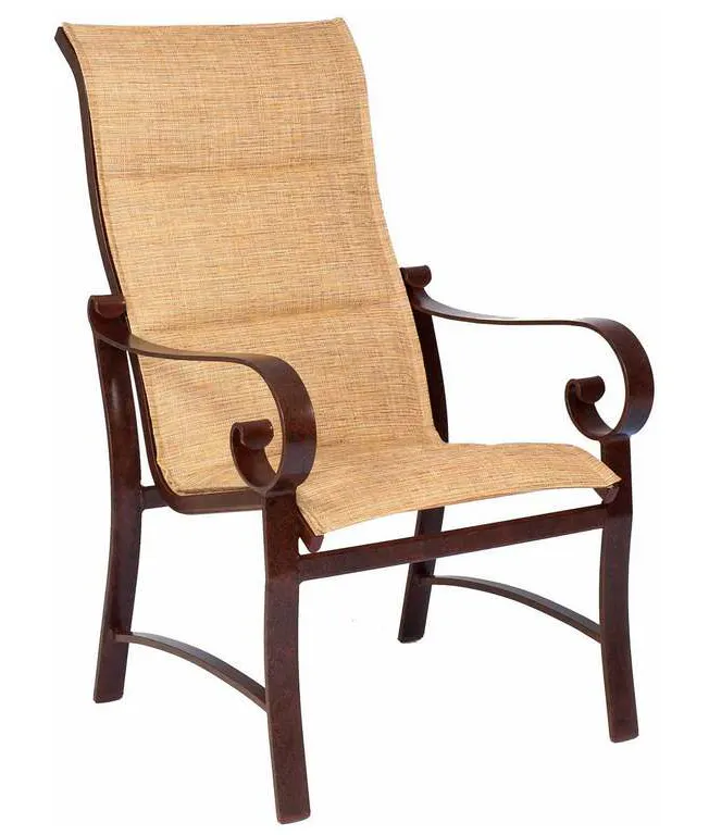 Woodard 62H525 Belden Padded Sling High Back Dining Armchair Woodard 62H525 Belden Padded Sling High Back Dining Armchair