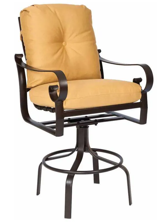 Woodard 690468M Belden Cushion Swivel Bar Stool Woodard 690468M Belden Cushion Swivel Bar Stool