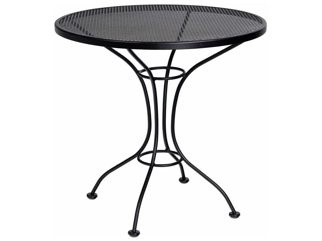 Woodard 380134  30 inch Round Mesh Top Bistro Table