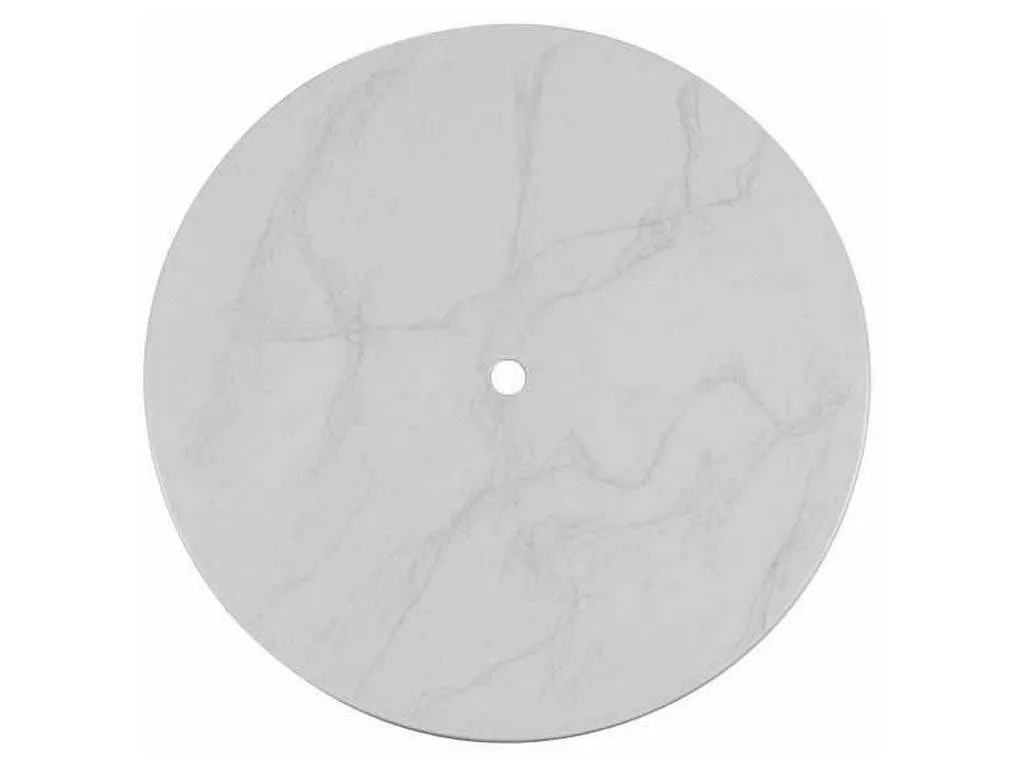Woodard 0FC36  Carrera 36 inch Round Fiberglass Faux Travertine Top